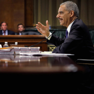 Attorney General Holder Testifies On Oversight In The Justice Department At Senate Hearing