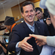 GOP Presidential Candidate Campaigns In Michigan On Day Of State's Primary