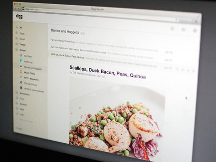 An image shows the new Digg Reader, built as an option to replace Google Reader. The RSS subscription service will be discontinued on July 1, Google says.