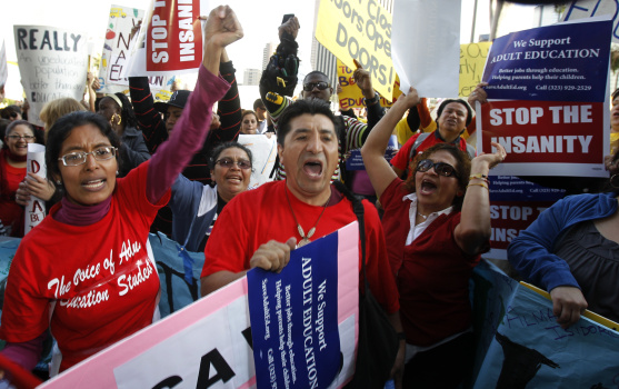 The L.A. Unified school board unanimously approved an agreement with the ... The L.A. Unified school board unanimously approved an agreement with the ...