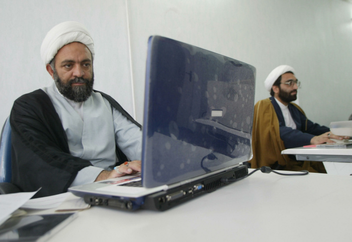 Iranian on computer
