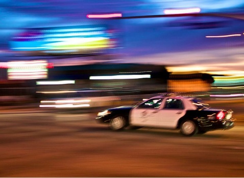 LAPD, speeding, chase, los angeles police department cruiser squad patrol car