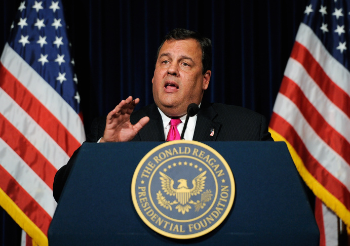 Chris Christie Delivers Remarks At Reagan Library Leadership Forum