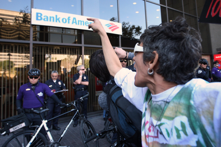 Occupy Protesters March In Downtown L.A.