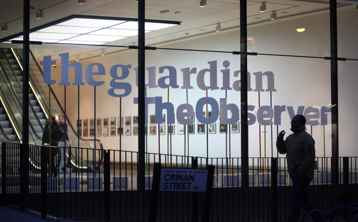 The offices of The Guardian and The Observer in London.