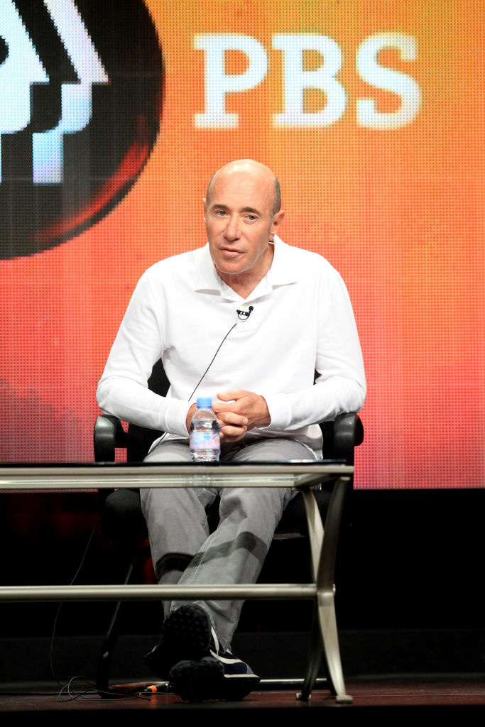 Record executive, producer, and philanthropist David Geffen speaks onstage at the "American Masters Inventing David Geffen" panel in July in Los Angeles.