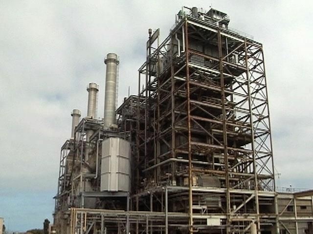 The South Bay Power Plant in San Diego before it was imploded.