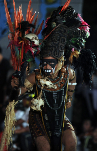 GUATEMALA--MAYA-CALENDAR-TIKAL-CELEBRATION