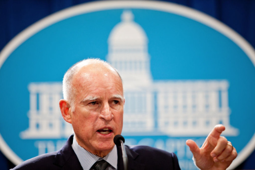California Governor Jerry Brown Unveils State Pension Reform Program