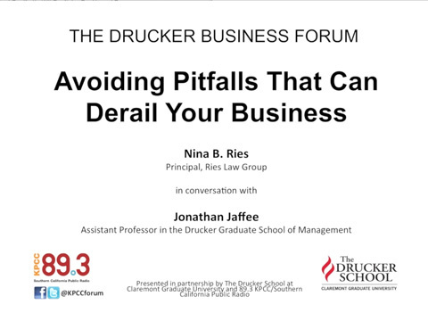 Drucker: Avoiding Pitfalls That Can Derail Your Business