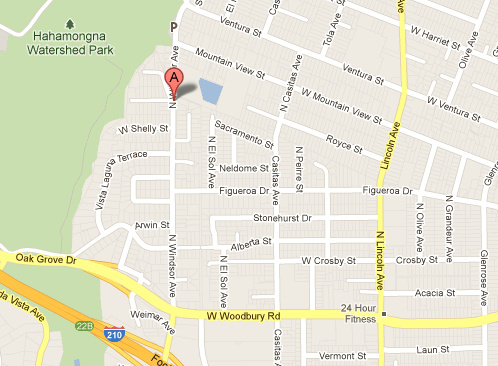 A burning body was found on the 2600 block of Windsor Avenue in Altadena.