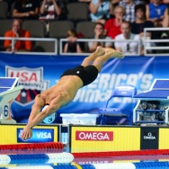 Nathan Adrian (L) and Anthony Ervin (R)