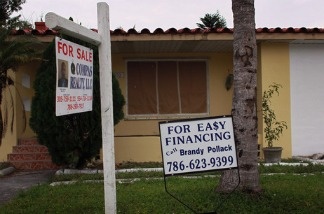 Signs of the times: in Miami on Feb. 11.