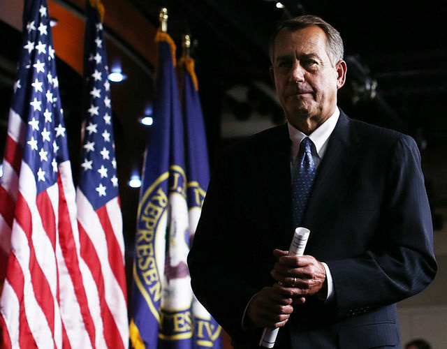 House Speaker John Boehner, R-Ohio, on Thursday in the Capitol.