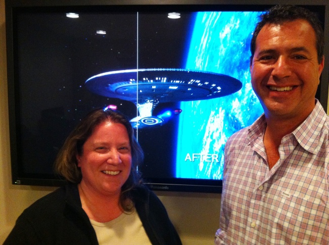 Sarah Paul & Craig Weiss of CBS/"Star Trek: The Next Generation" restoration