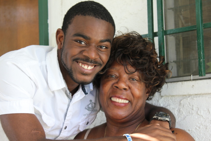 Tyris and his grandma, Christine Williams.