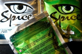 A selection of the 'Spice' stimulants is pictured in a shop in north London, on Aug. 28, 2009. The US Senate Caucus on International Narcotics Control is investigating the growing use of 'Spice' and other synthetic drugs, which are growing in popularity.
