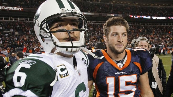 Mark Sanchez and Tim Tebow