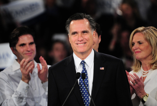 Republican presidential hopeful Mitt Rom