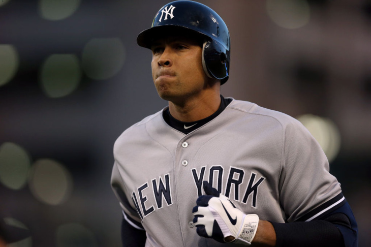 Alex Rodriguez of the New York Yankees during a game in 2012.