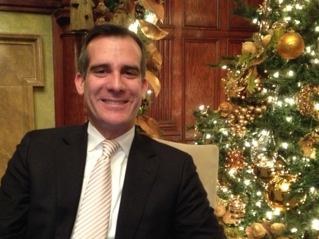 LA Mayor Eric Garcetti in Washington, DC