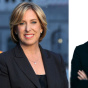 Wendy Greuel and Eric Garcetti