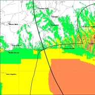 The area that KPCC's new Westside transmitter covers.