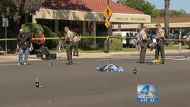 Police investigate a crash in Thousand Oaks where a woman and three of her four children were injured.