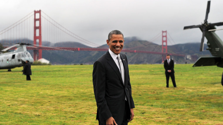 President Obama prepares to depart San Francisco on Thursday.