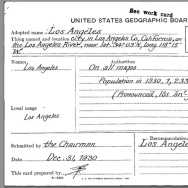 US Board of Geography Los Angeles
