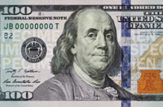 Image of the new 100-dollar bill.
