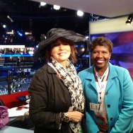 Gwen Ifill and Patt Morrison