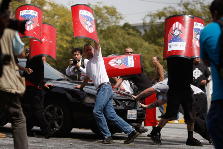National Socialist Movement Holds Rally In Los Angeles