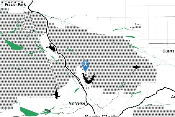 The location of the epicenter of an earthquake Saturday morning, March 15, 2014.