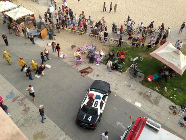 Car Into Beachgoers
