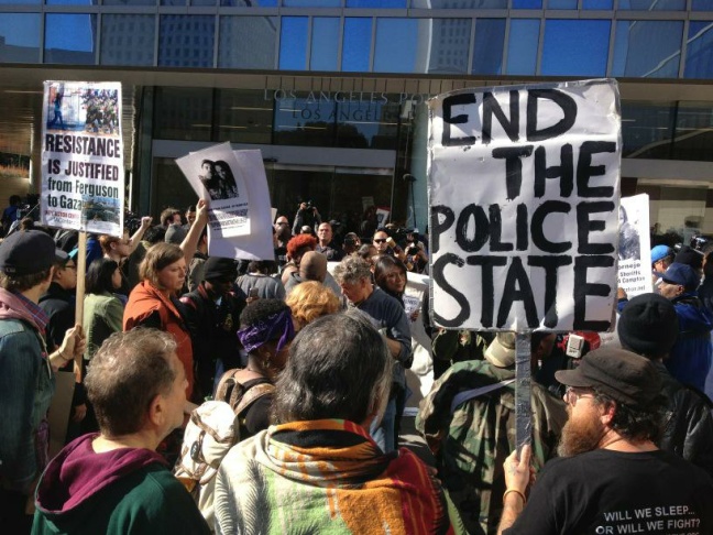 Skid Row protest
