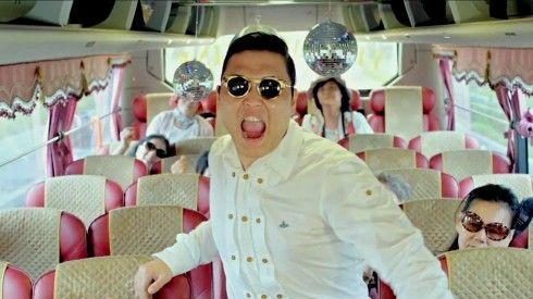 Screenshot from PSY's video Gangnam Style