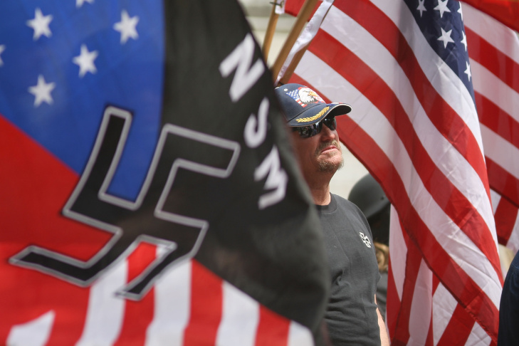 National Socialist Movement Holds Rally In Los Angeles