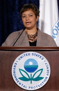 Environmental Protection Agency Administrator Lisa Jackson during a speech in Washington, D.C.