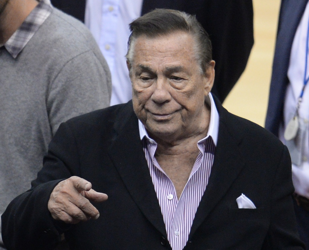Los Angeles Clippers owner Donald Sterling attends the NBA playoff game between the Clippers and the Golden State Warriors on April 21, 2014 at Staples Center in Los Angeles.