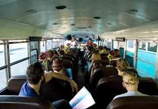 Do gooders en route to an unknown destination.