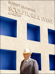 The late Doctor Robert Gumbiner at Long Beach's Museum of Latin American Art, which he founded in the mid 1990s.