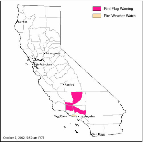 Red flag warning