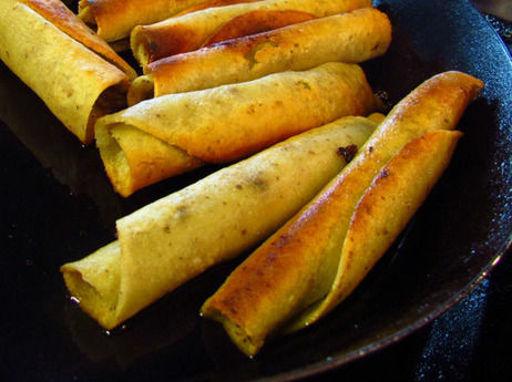 Cielito Lindo's famous taquitos are made fresh to order at the well-known taco stand in downtown Los Angeles.