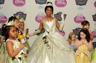 Princess Tiana from 'The Princess and the Frog' at her official induction into the Disney Princess Royal Court at The New York Palace Hotel on March 14, 2010 in New York City.