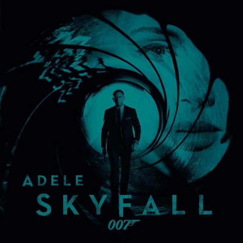 The cover art of the Adele single "Skyfall", released in time for the James Bond Day celebration