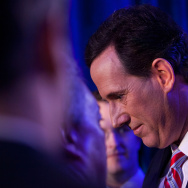 Rick Santorum Attends Caucus Night Event