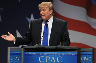 Donald Trump speaks at the Conservative Political Action conference (CPAC), on February 10, 2011 in Washington, DC.