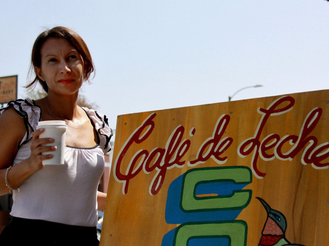 Café de Leche owner Anya Schodorf grew up in Managua, Nicaragua, and came to the U.S. when she was 14.