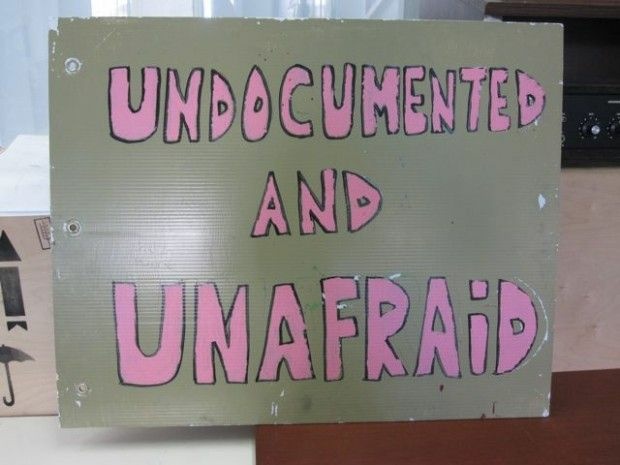 A poster at a pro-Dream Act student gathering place in Los Angeles, December 2010